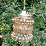 Pendant Lamp Aged Pink Glass