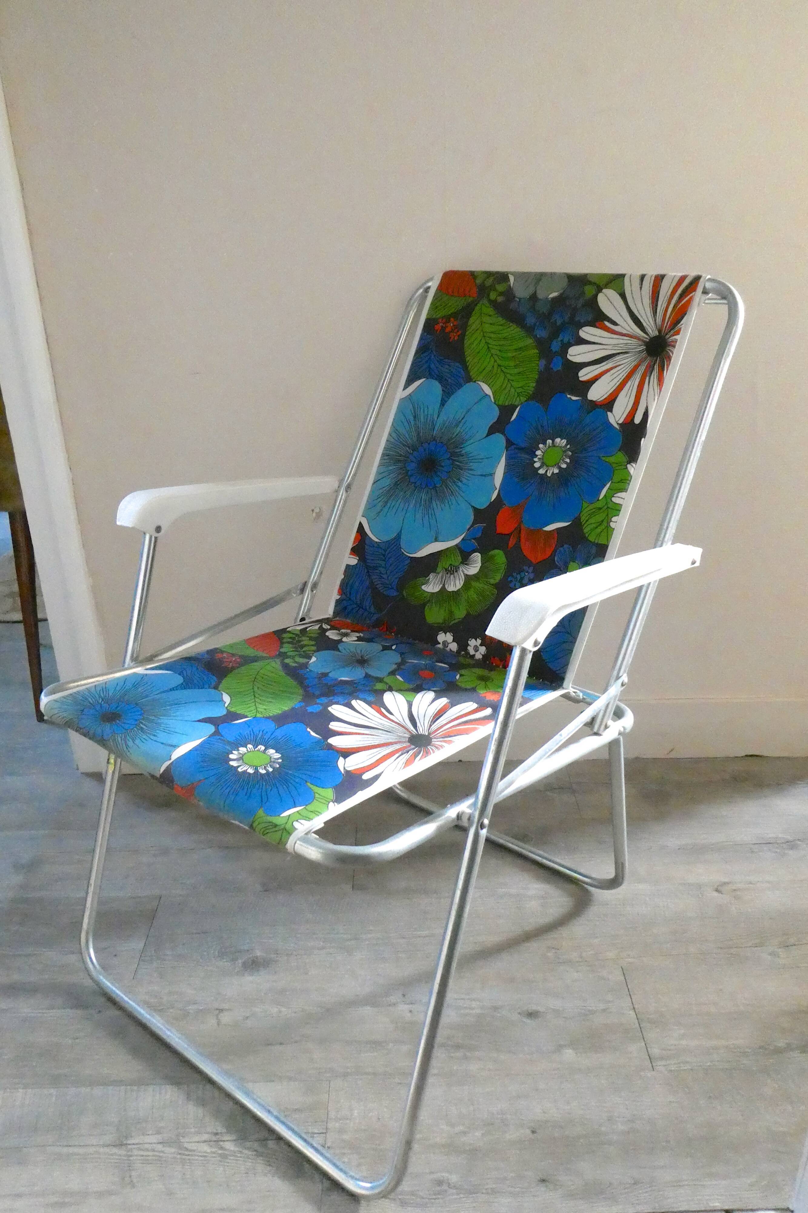 70s camping folding chair, Brand Tabervall