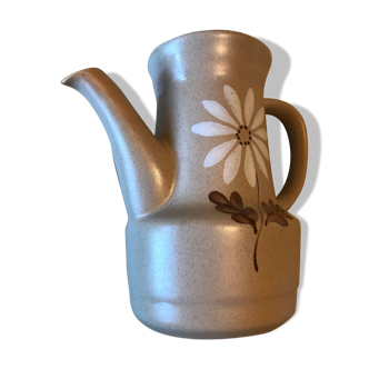 Flowered coffee maker Art Nouveau "Autumn" manufacture St-Amand