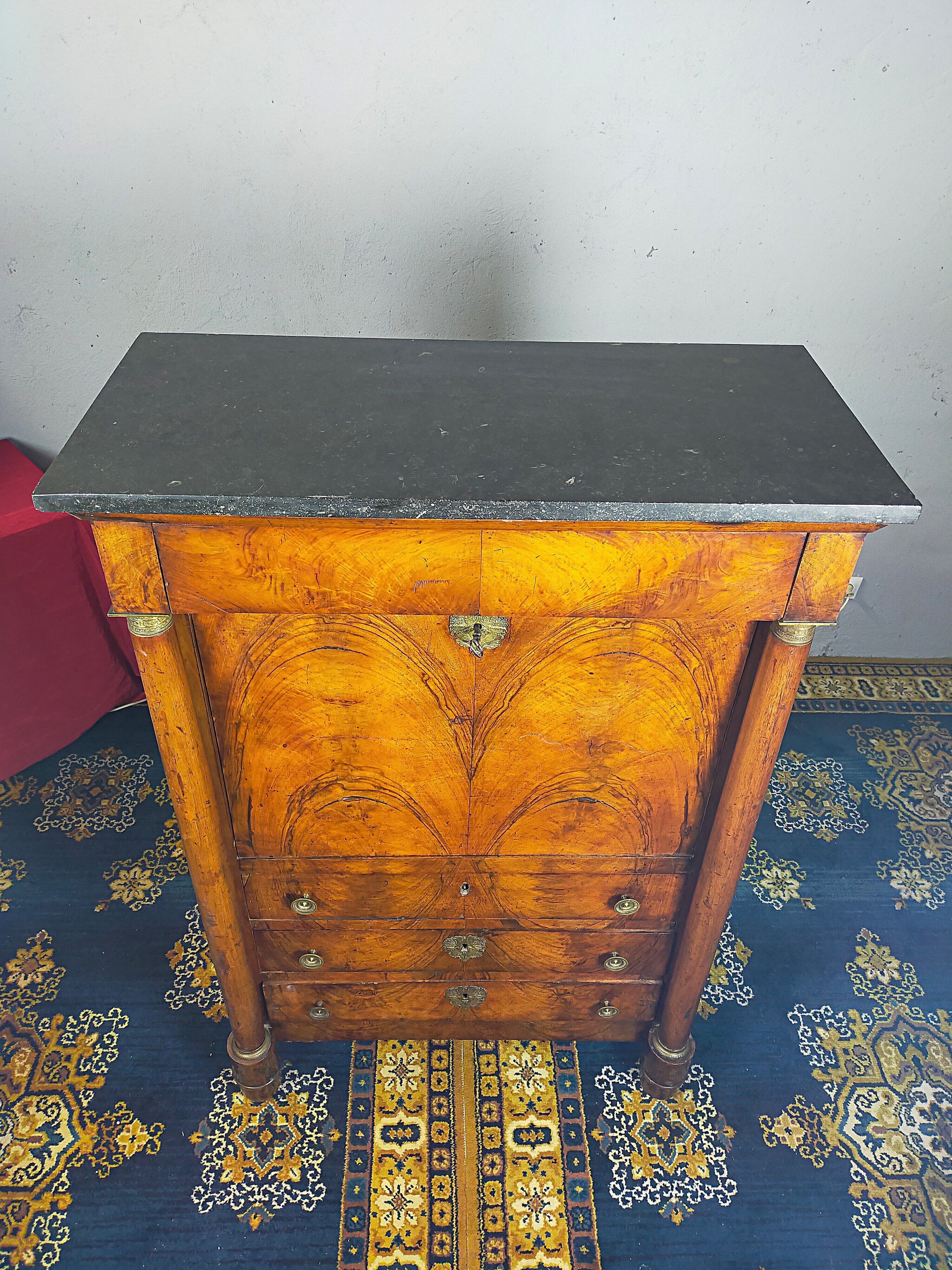 Secretary period Empire in walnut