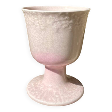 Coupe vase rose poudré