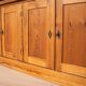 Monumental Pine School Library Bookcase from Warsaw, Poland, 1920s