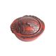 Takaoka Shikki lacquerware seabream bonbonniere box, Japan 1920s