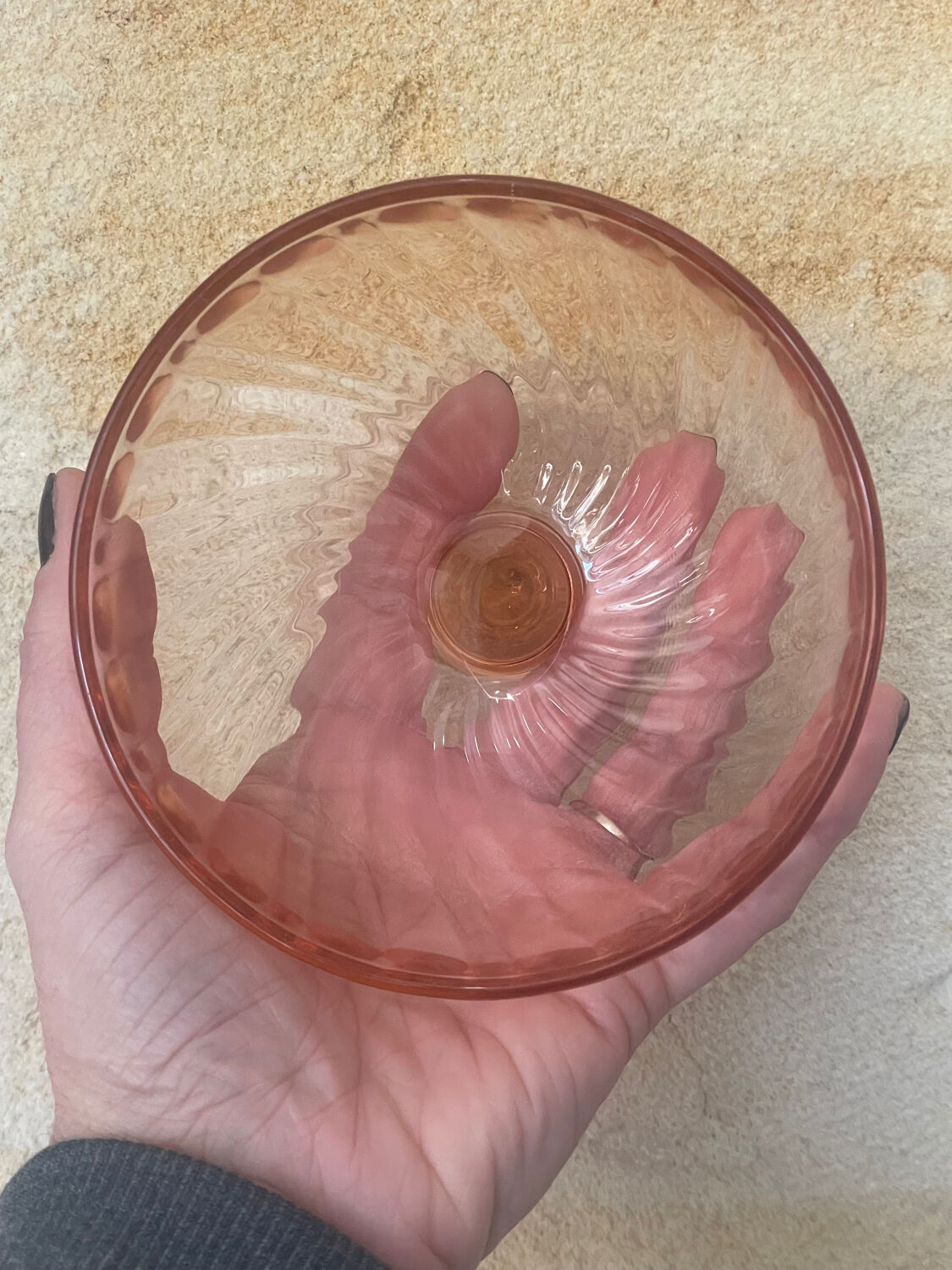 6 large dessert ice cream bowls Rosaline Luminarc France