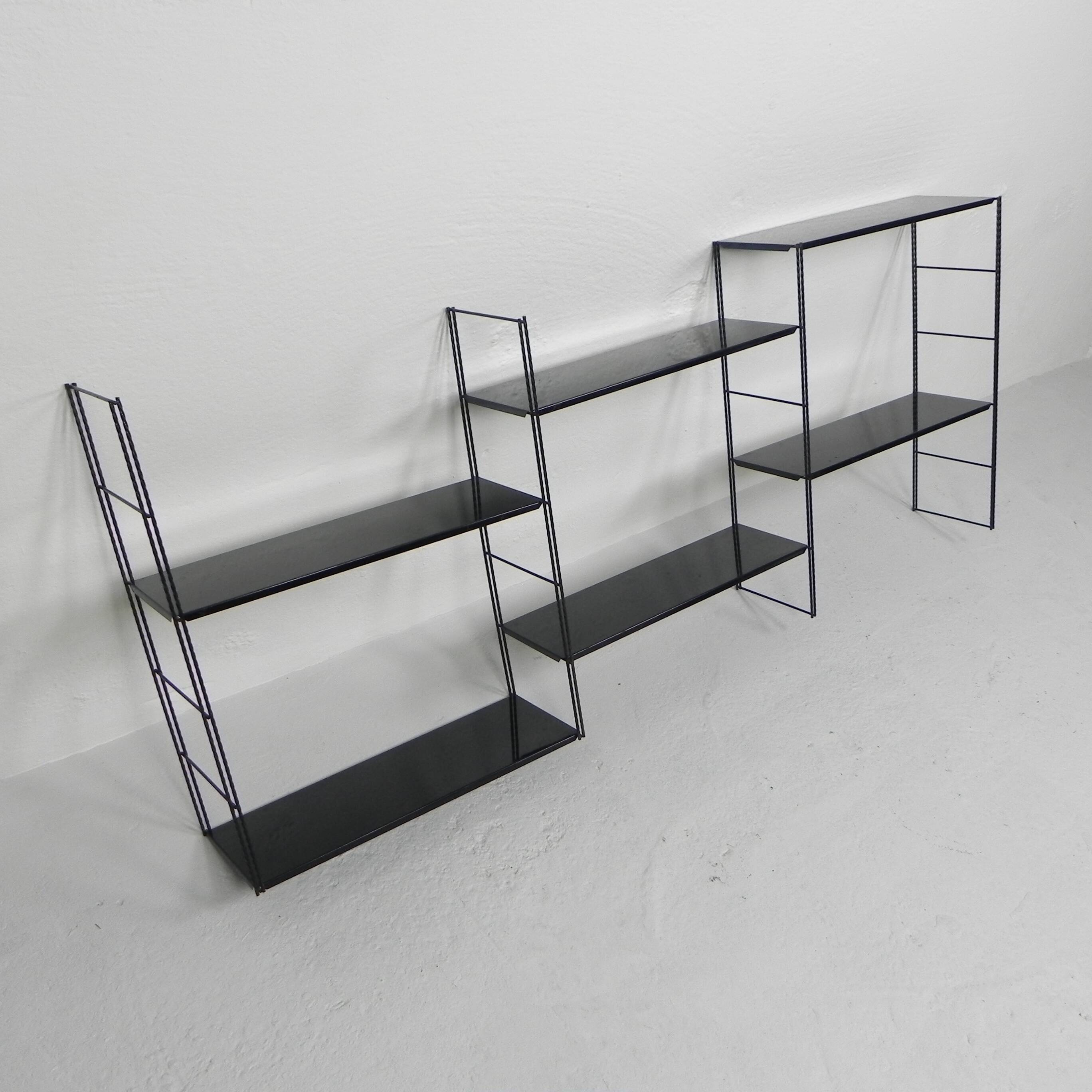 Vintage modular wall rack, wall unit, 1960s