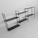 Vintage modular wall rack, wall unit, 1960s