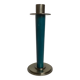 Bougeoir bleu canard bois métal