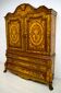 20th Century Dutch Trumeau Walnut with Maple Wood Inlays, Netherlands, 1950