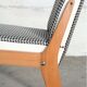 Lot de 6 chaises "pied de poule"