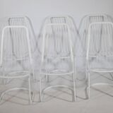 Cidue Cantilever Wire Chairs, Set of 6, 1970s