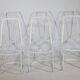 Cidue Cantilever Wire Chairs, Set of 6, 1970s