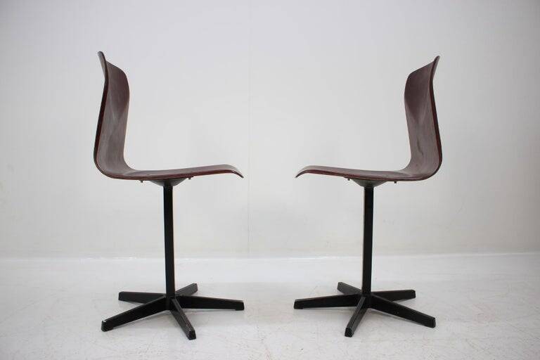 Pair of Industrial Style Chairs, Elmar Flötotto for Pagholz, 1970s