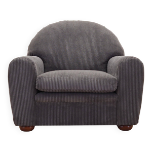 Fauteuil en velours gris, - design