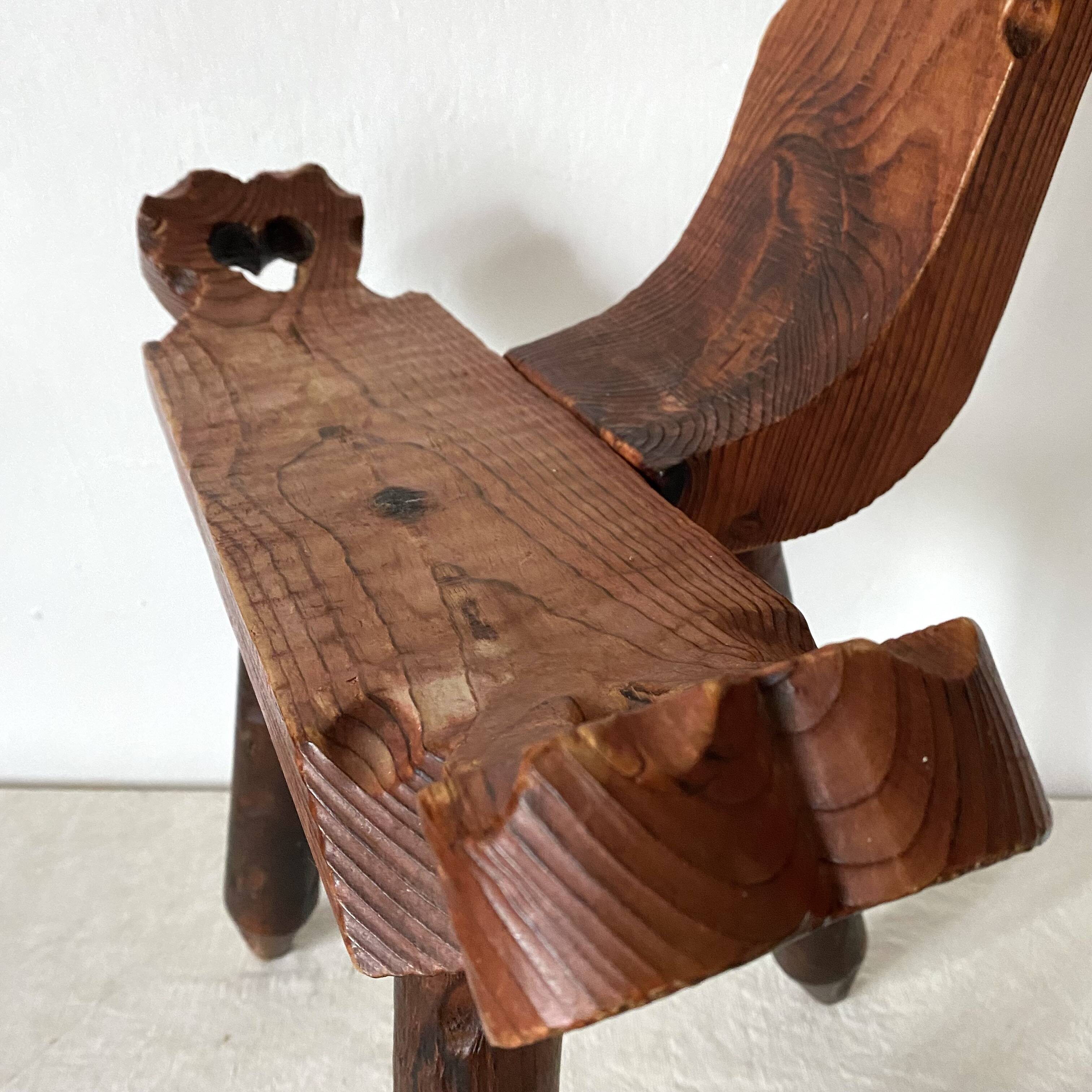 Vintage Spanish Tripod Chair