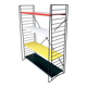 Mid century free standing tomado shelving system / bookcase designed by d. dekker