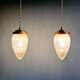 Suspension en cristal satiné (3 disponibles), début XXe siècle