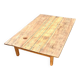 Table basse de ferme rustique brutaliste
