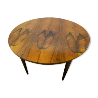 Scandinavian round extensible table rosewood wooden