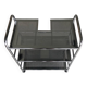 Industrial-style bathroom trolley on casters
