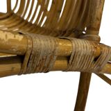 Vintage Rattan Chair Dirk Van Sliedregt Rohe Noordwolde 1960