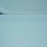 Set of 2 blue porcelain shelves, Porcher 1960