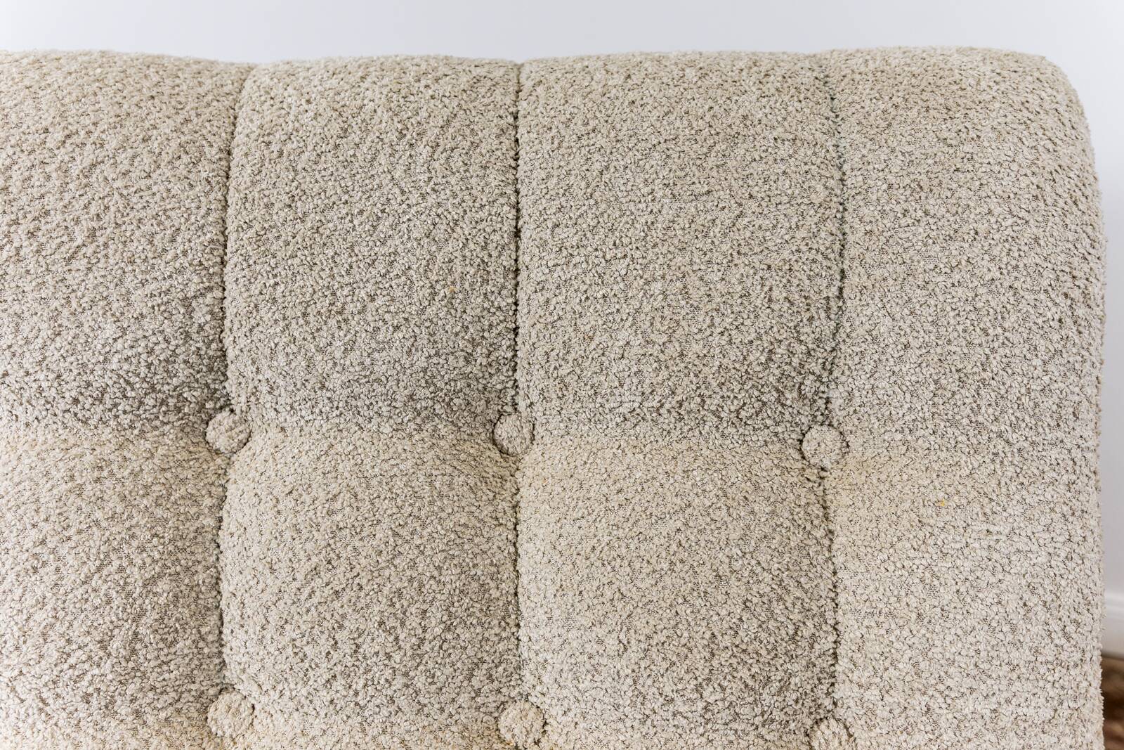 Space age 3 seater sofa Atlantis in beige boucle 1970's