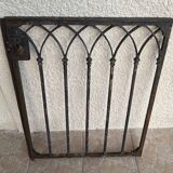 Gothic style wrought iron gate