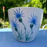 Cache-pot Milet motif bleuets