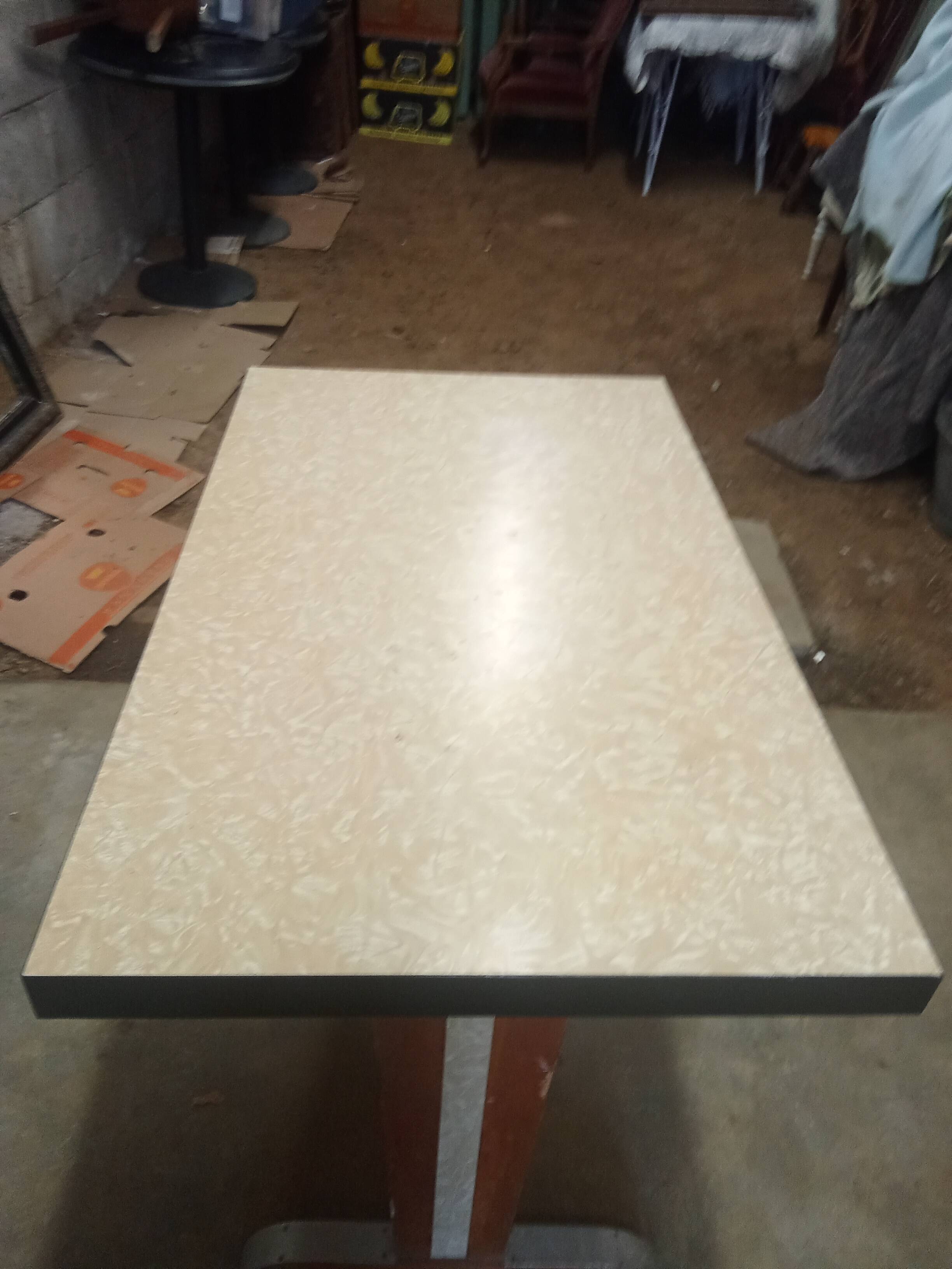 Vintage bistro table in formica.