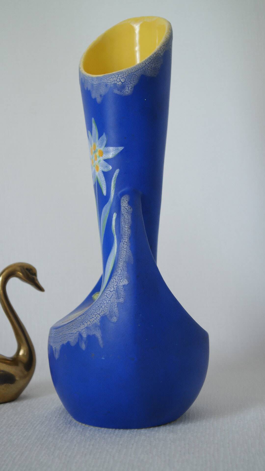 Vase forme libre vintage fourmaintraux desvres