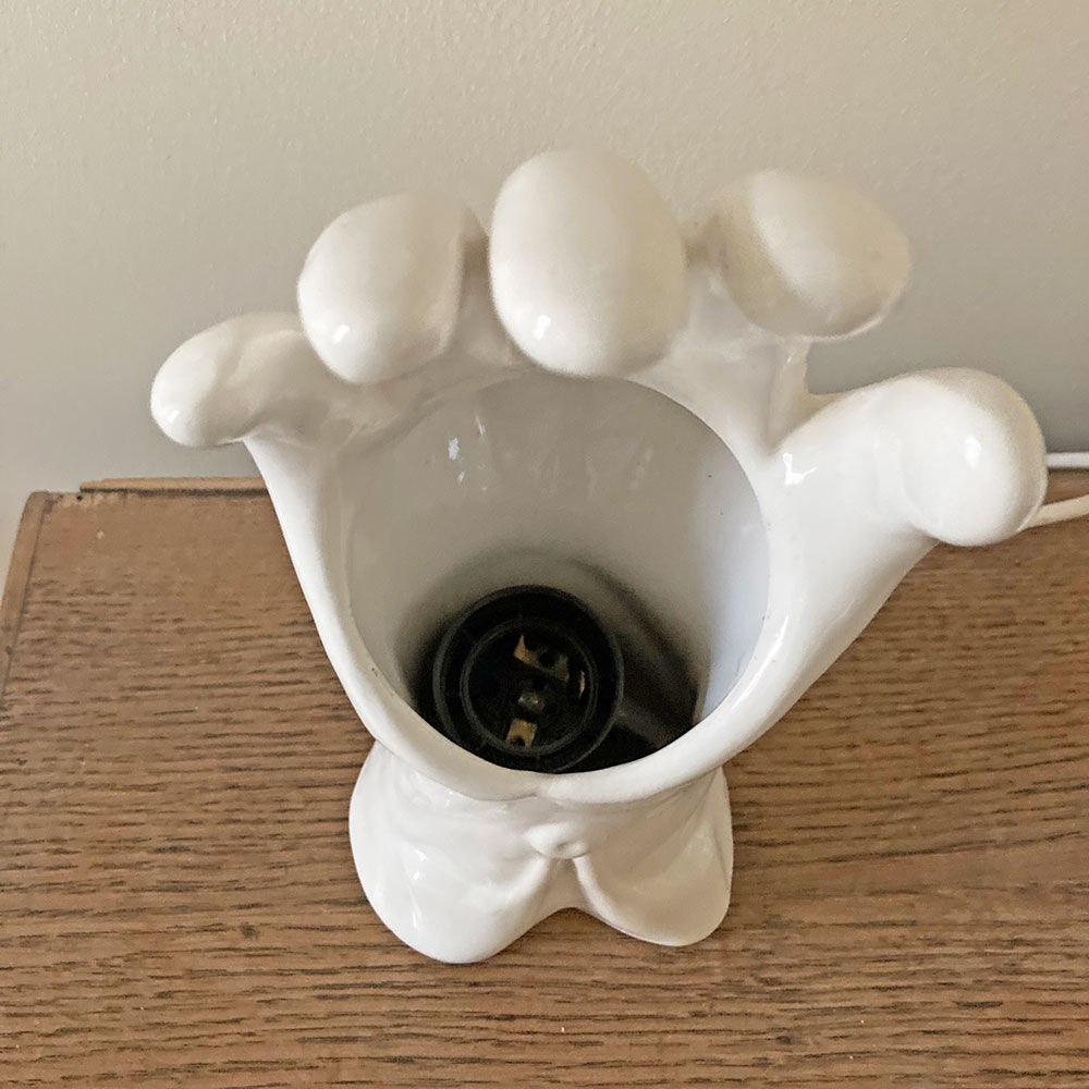 Ceramic hand lamp