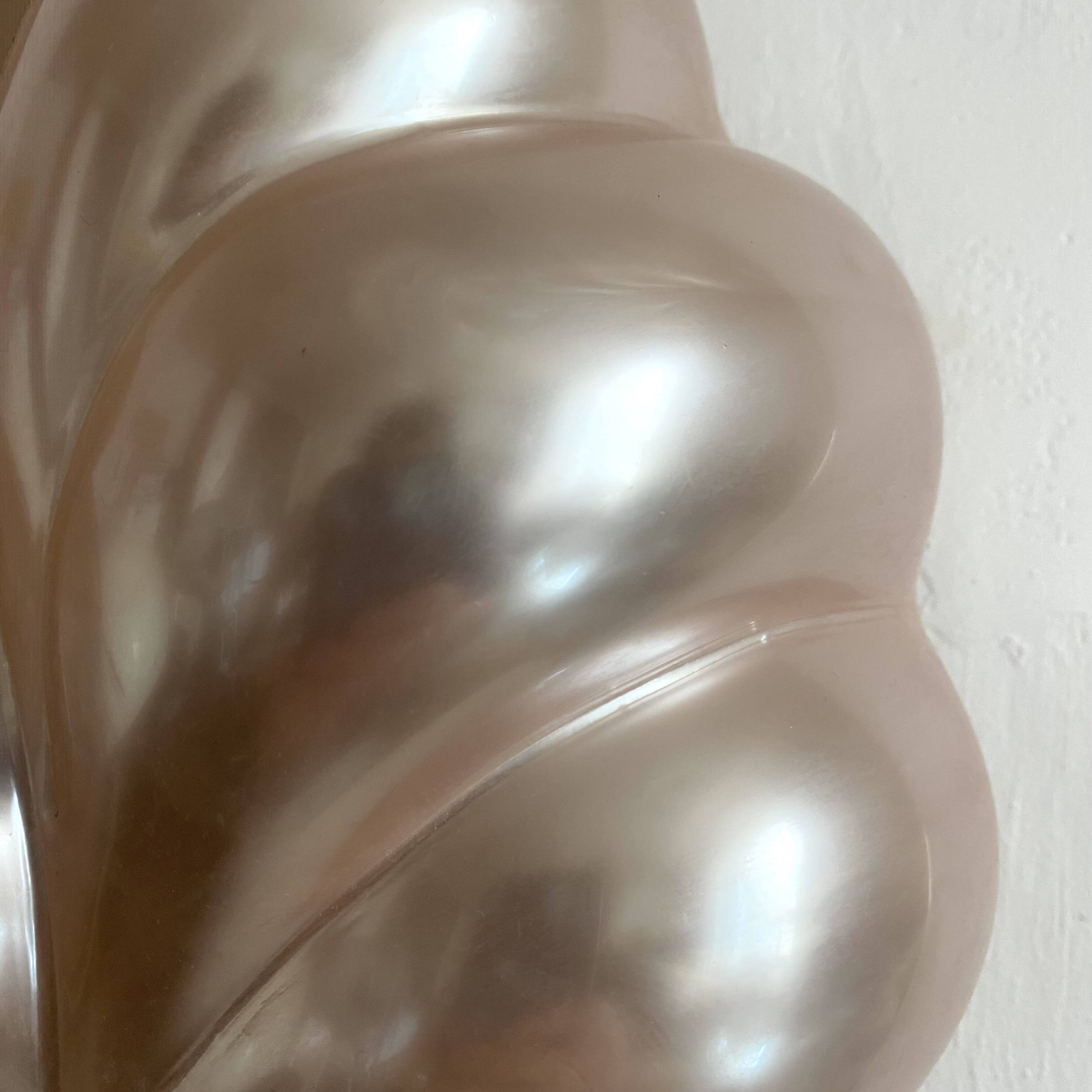 Pearly wall light by Laurent Rougier, 1970