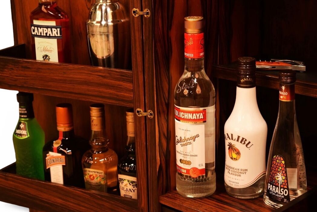 Scandinavian bar on wheels by Illum Wikkelsø for CFC Silkeborg