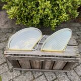 Glass Wall Lamp Set, Vintage Hollywood Regency, Massive Belgium Wall Scones