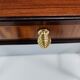 Vintage cherrywood and ebonized beech console table with a drawer, italy