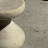 Pawn Bleach - Stool, side table, end table in solid mango wood