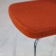Chaise vintage velours orange, 1970