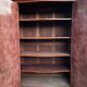 Wardrobe linen Louis XV marquetry matt rosewood