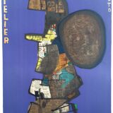 Maurice Esteve "Bank Street" Atelier Mourlot Ltd New York, 1967. Original exhibition poster