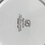 4 Digoin Sarreguemines “Agreste” flower pattern dinner plates