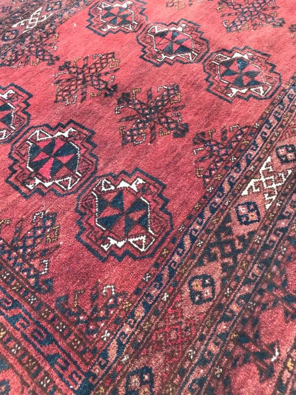 Carpet old saddle made turkmen hand 97 x 162 cm