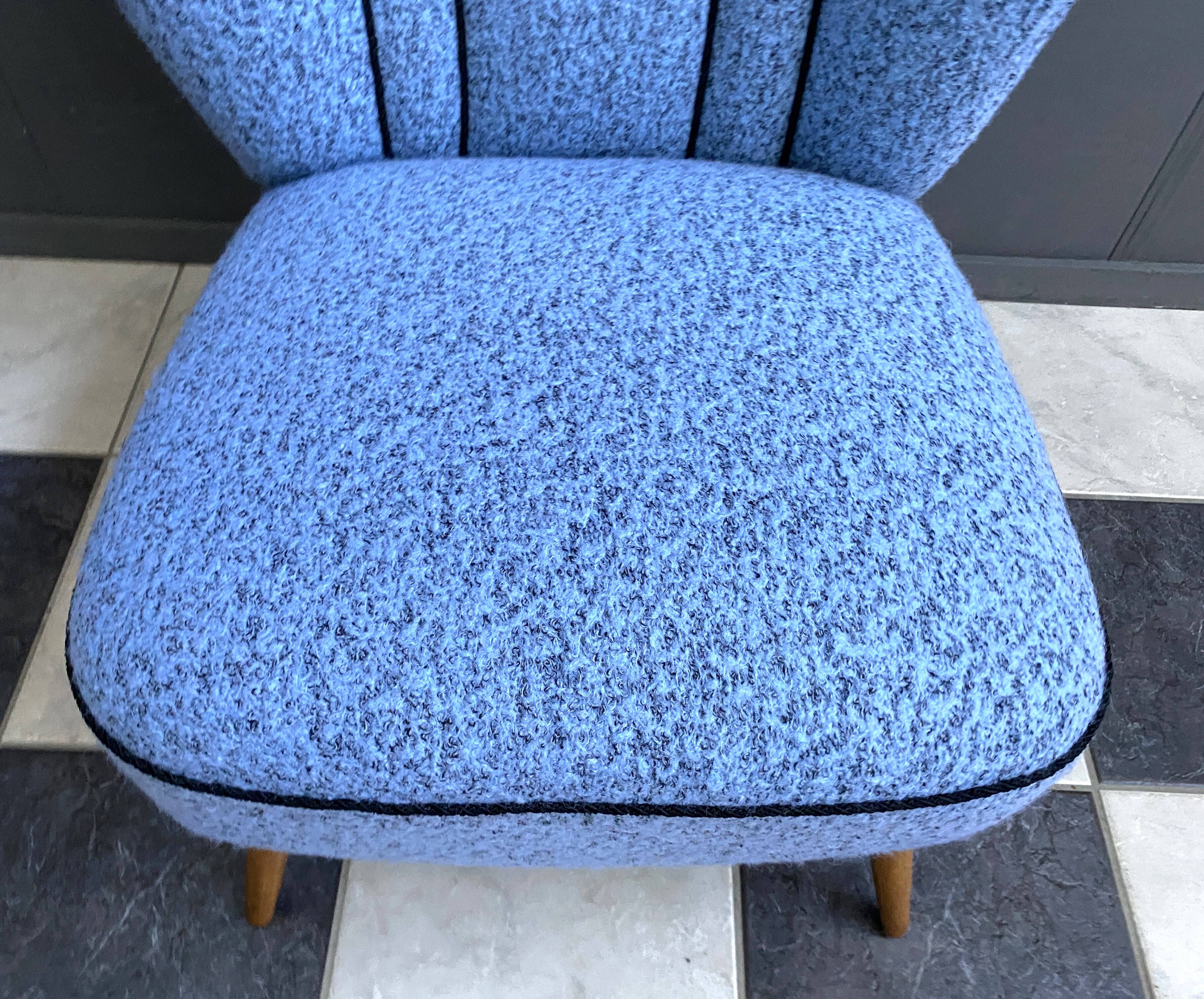 Blue cocktail chair 1950s