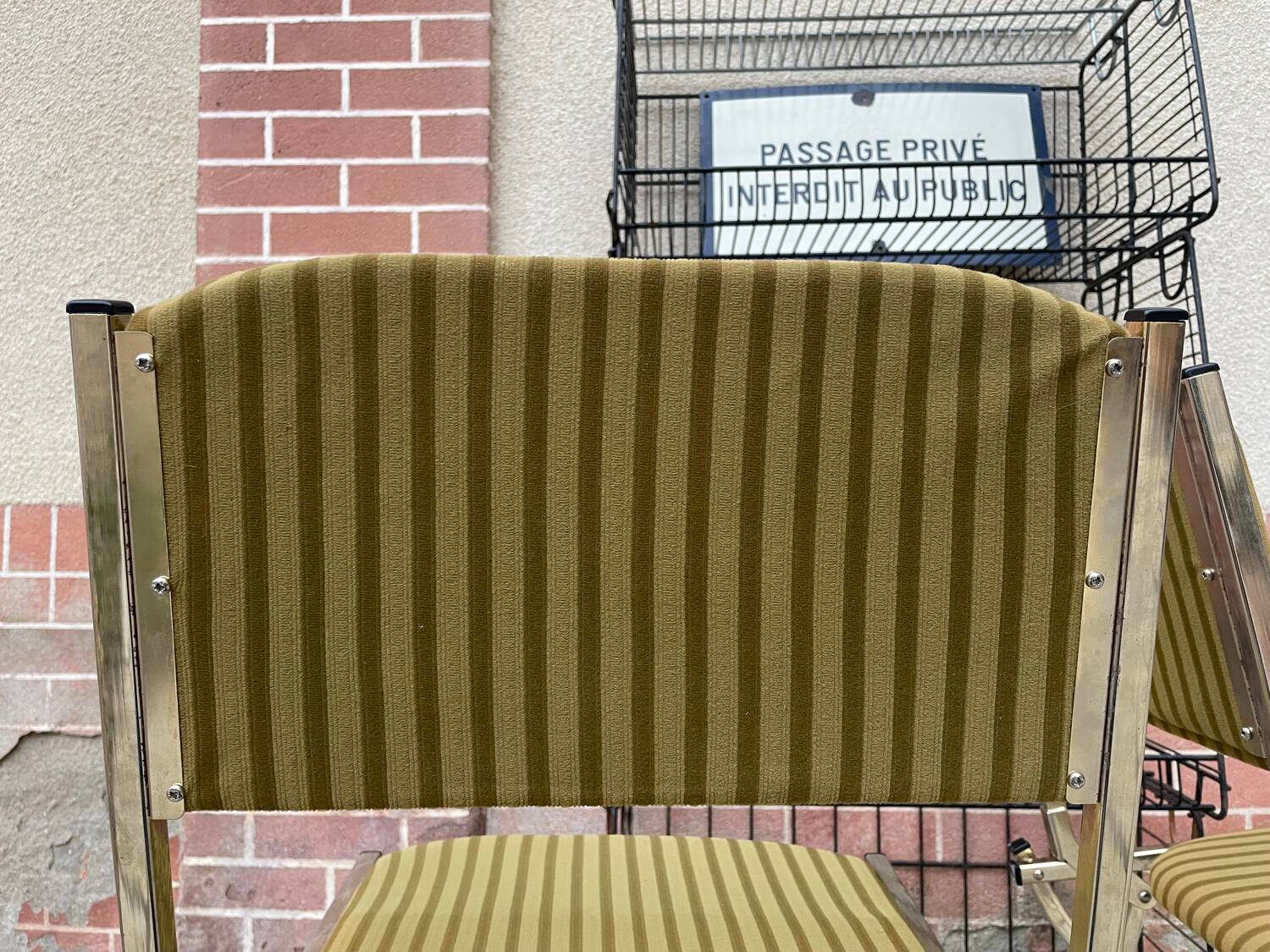 Chaises pliantes vintage