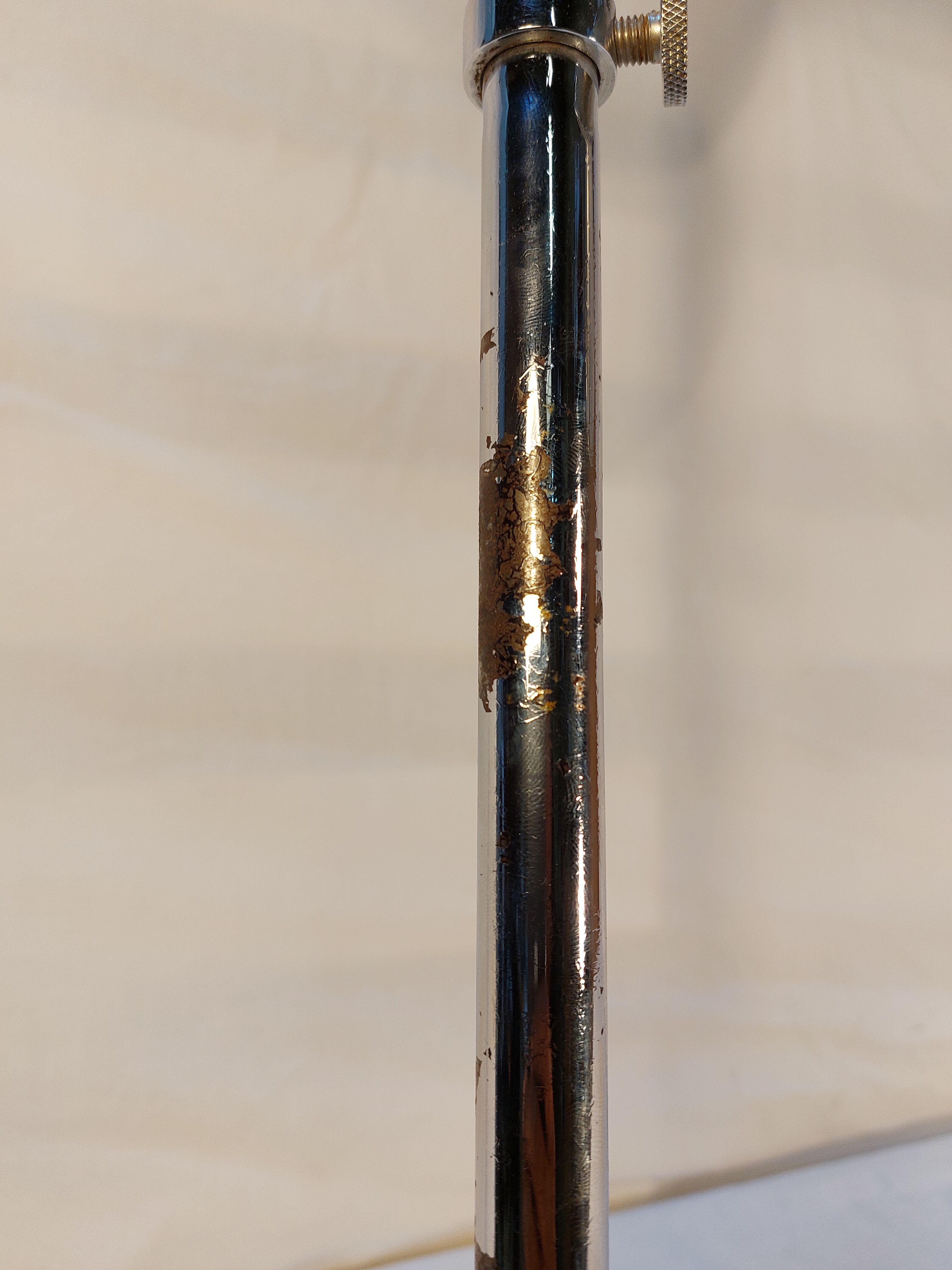 Old conical workshop lamp with vice - 50s