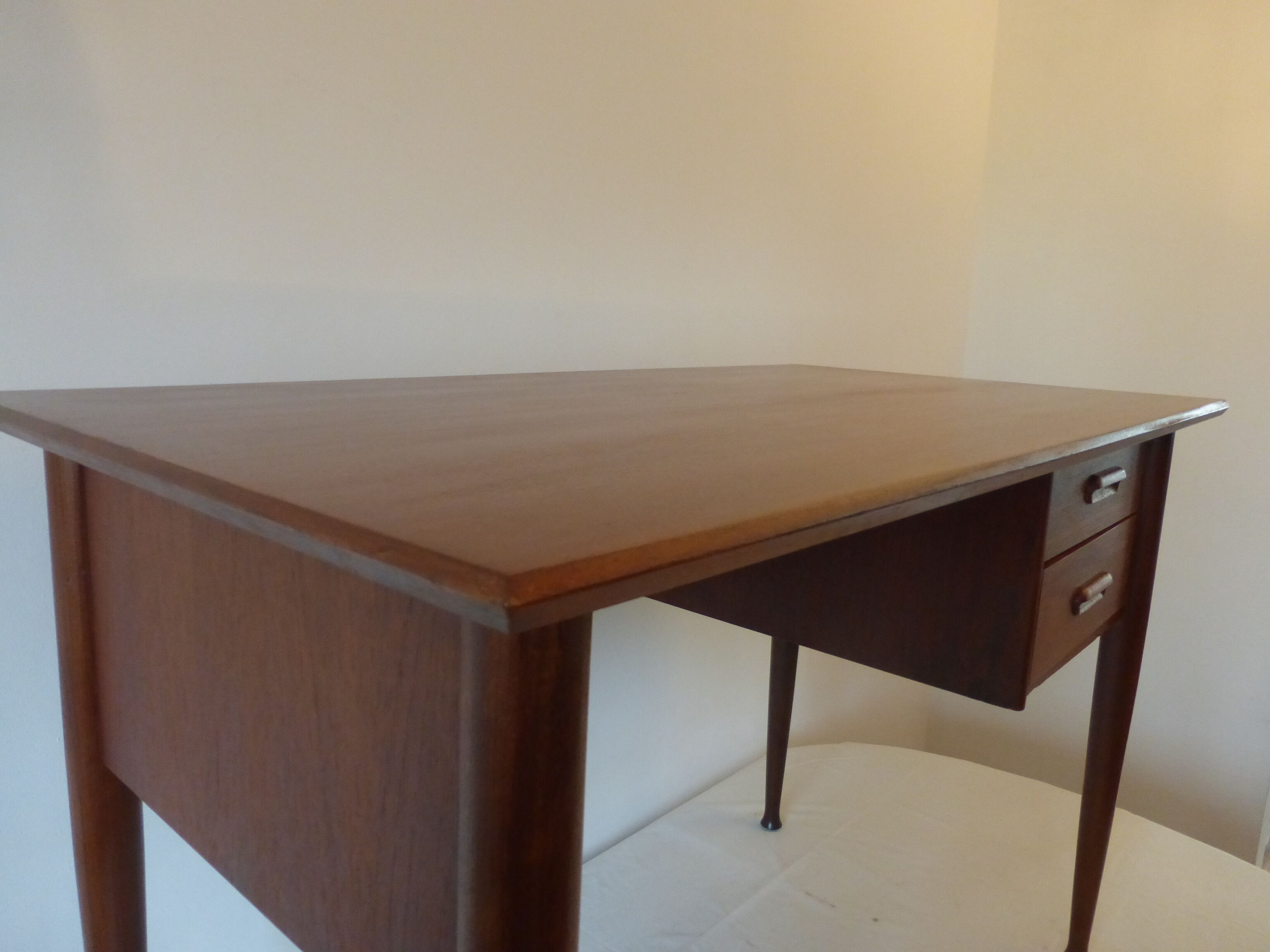 Scandinavian desk massive teak