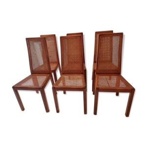 lot de 6 chaises en bois