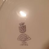 Set of 10 Condé Digoin Sarreguemines dessert plates