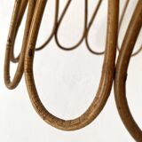 60s rattan pendant light