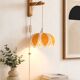 Suspension vintage fleur orange
