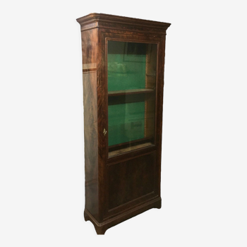 Romantic period mahogany showcase